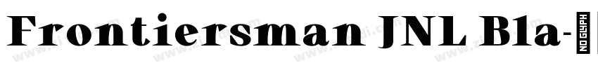 Frontiersman JNL Bla字体转换